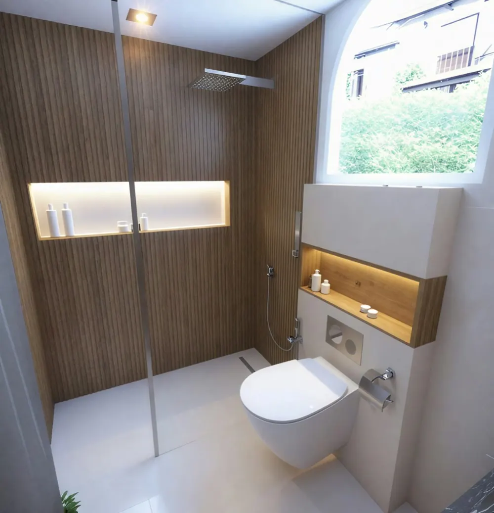 Modern toilet in a clean bathroom